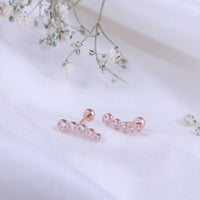 Classic Rose Gold Second Stud Studs for Girls & Women