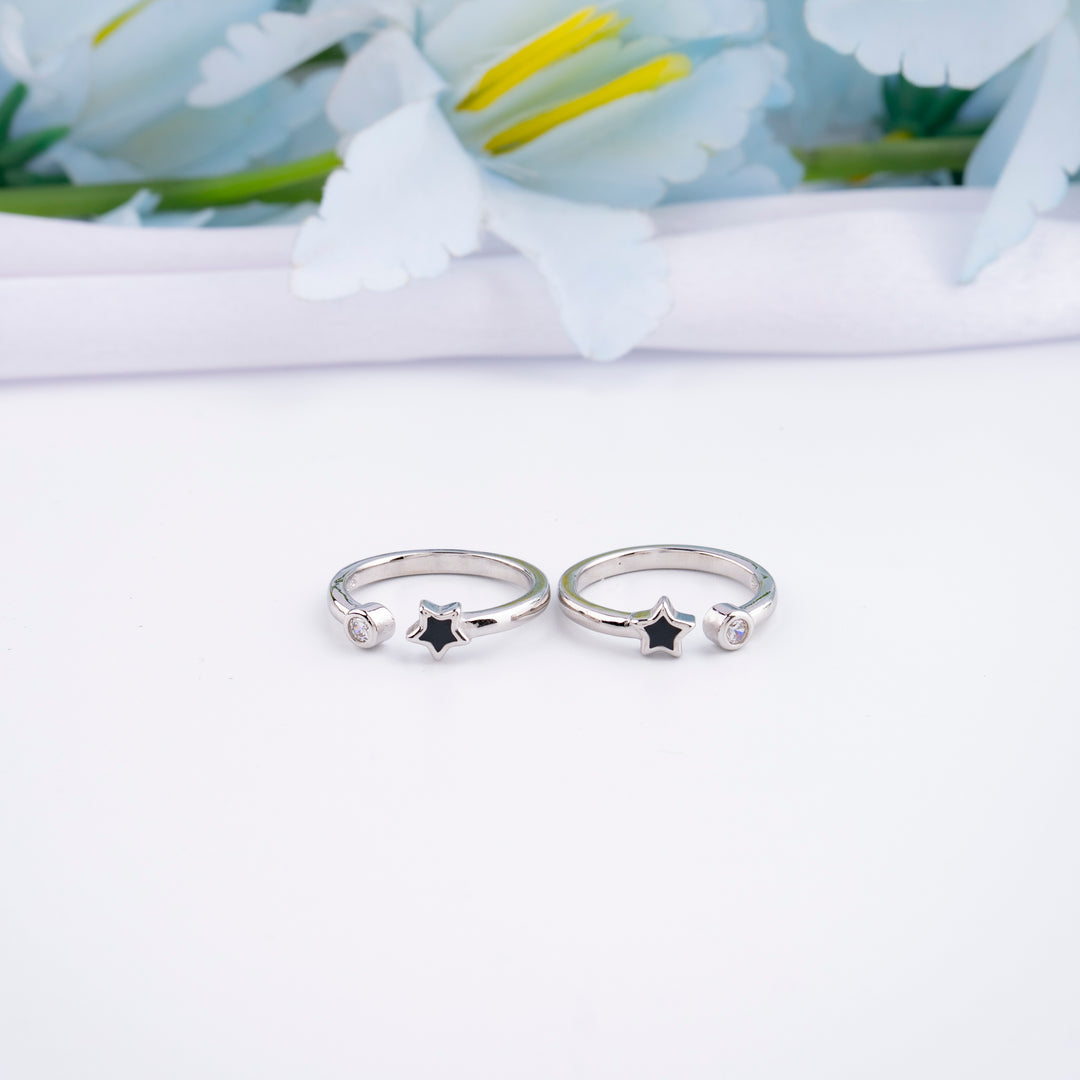 Classic Silver CZ Toe Ring