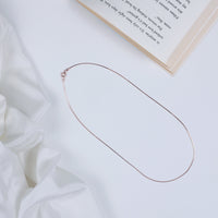 Classic Silver Rose Gold Chain for Women | Daily Wear
