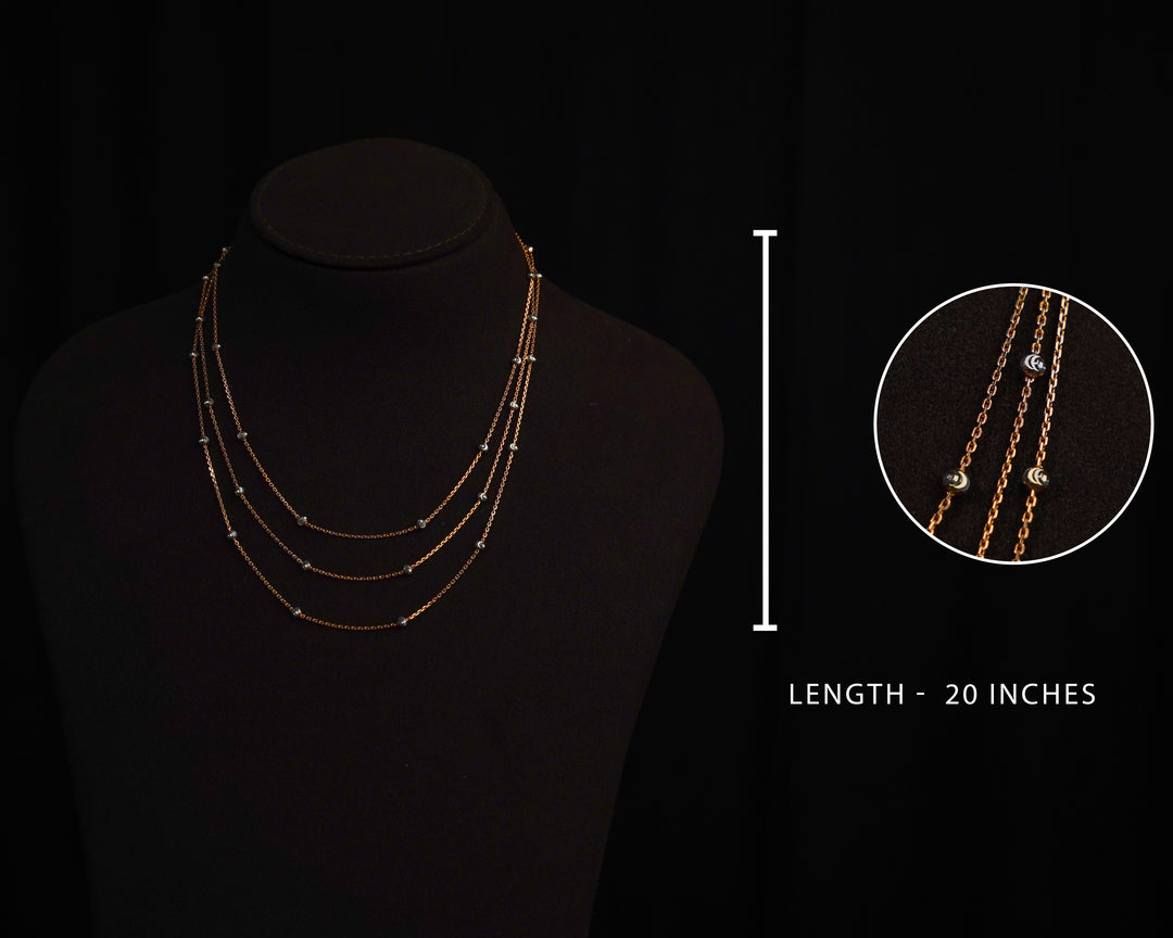 Classic Silver Rose Gold Two Tone Chain for Women