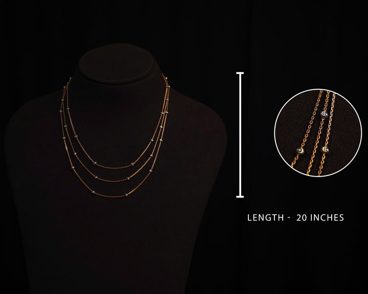 Classic Silver Rose Gold Two Tone Chain for Women