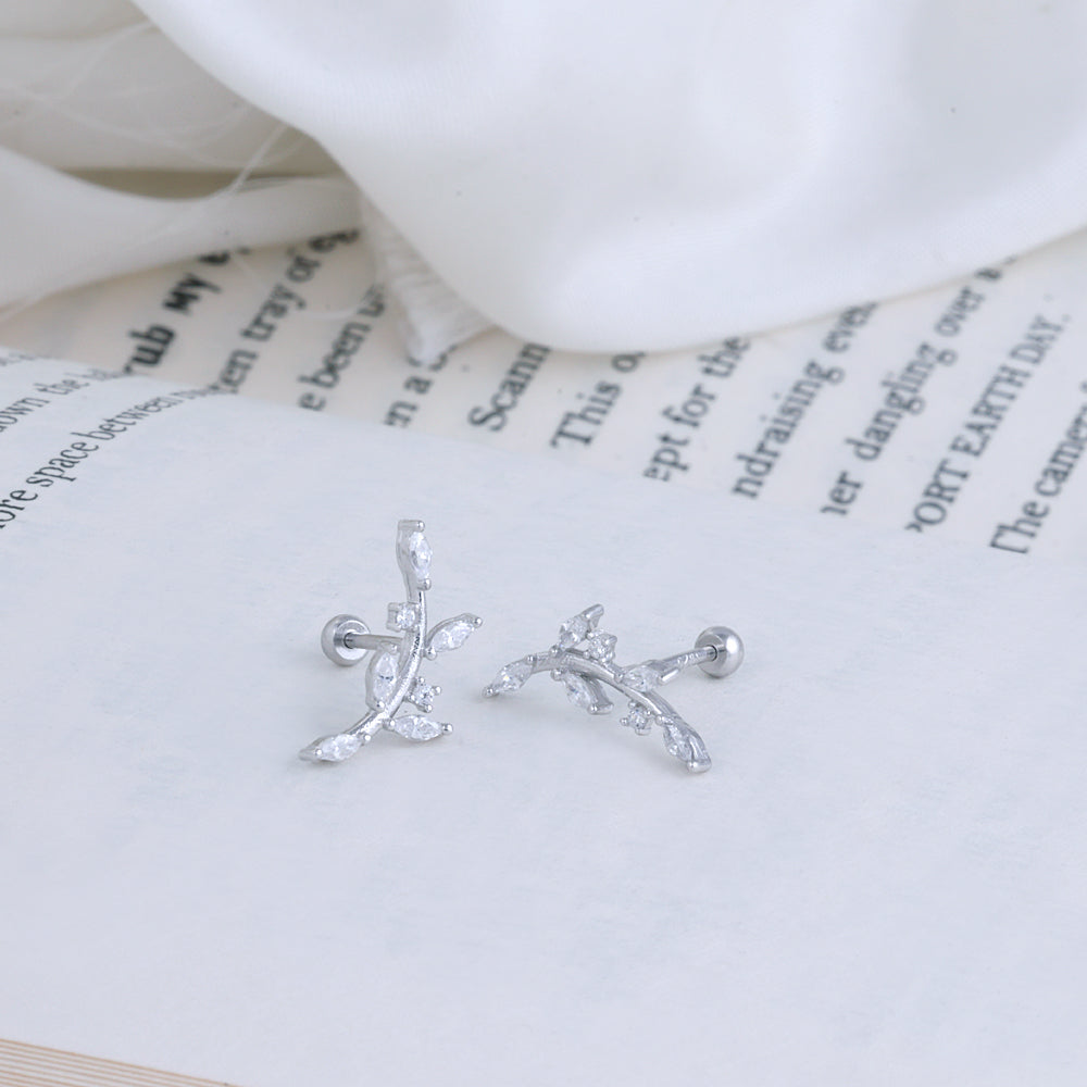 Classic Silver Second Stud Studs for Girls & Women
