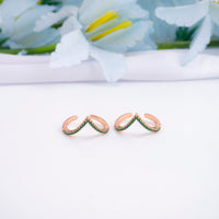 Comfort Fit Silver Rose Gold CZ Toe Ring