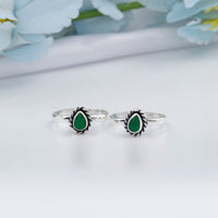 Cut Stone Toe Rings for Women/Bridal
