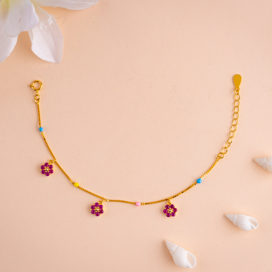 Cute BabyGold Plated Charms Bracelet| Daily Wear