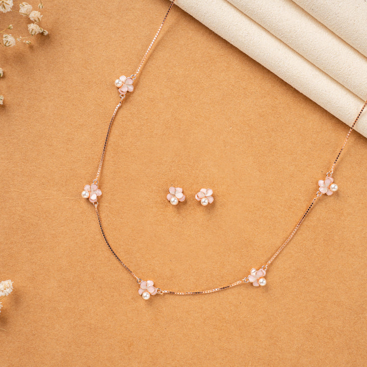 Rose Gold Enamel Chain | Chaneira Jewels