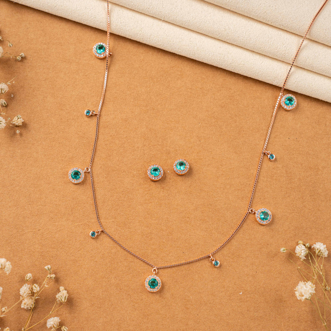 Chaneira Jewels Rose Gold CZ Stone Chain