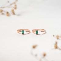 Traditional CZ Rose Gold Toe Ring Design
