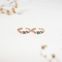 Daily Wear Buy CZ Rose Gold Toe Ring Online