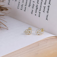 Daily Wear Small Silver Gold Plated Second Stud Earrings