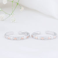 Daily Wear Two Tone Toe Ring for Women

