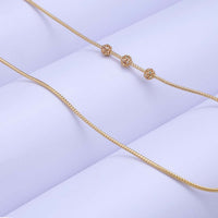 Delicate Gold Plated Mugappu for Office & Festive Wear