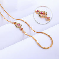 Designer Gold Plated Mugappu For Women at Chaneira Jewels