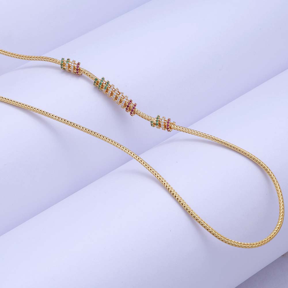 Designer Gold Plated Mugappu at Chaneira Jewels