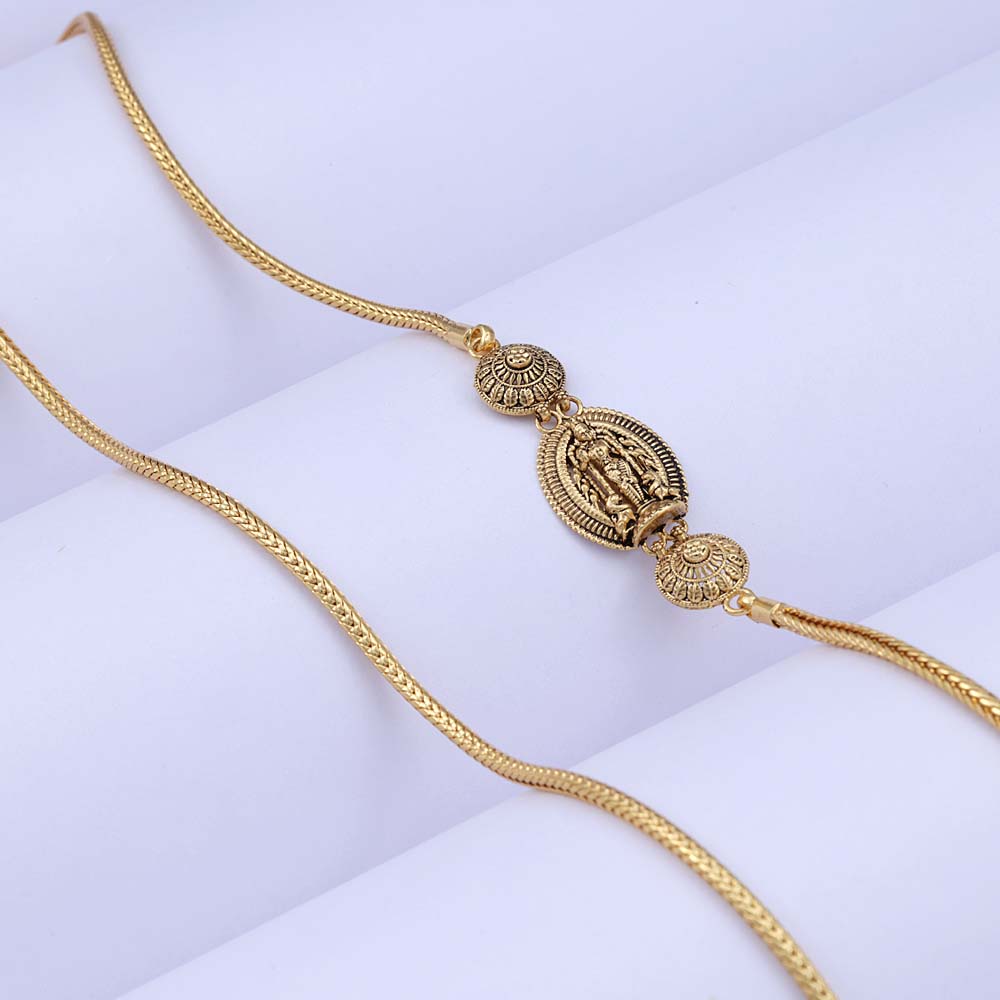 Designer Gold Plated Mugappu at Chaneira Jewels Wear