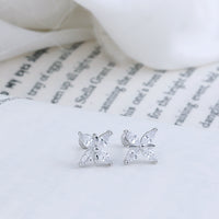 Elegant Adjustable Silver Second Stud Earrings