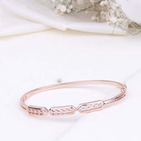 Elegant CZ Rose Gold Kada Design for Women| Office Wear