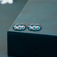 Elegant CZ Stone Silver Toe Ring Design
