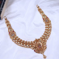Elegant Gold Plated Paper Casting Necklace Collection Traditional
