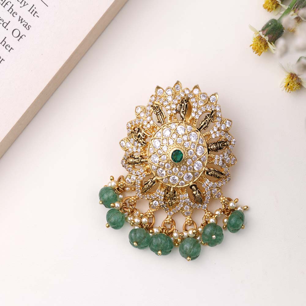 Elegant Navaratna Pendant | Free Shipping India