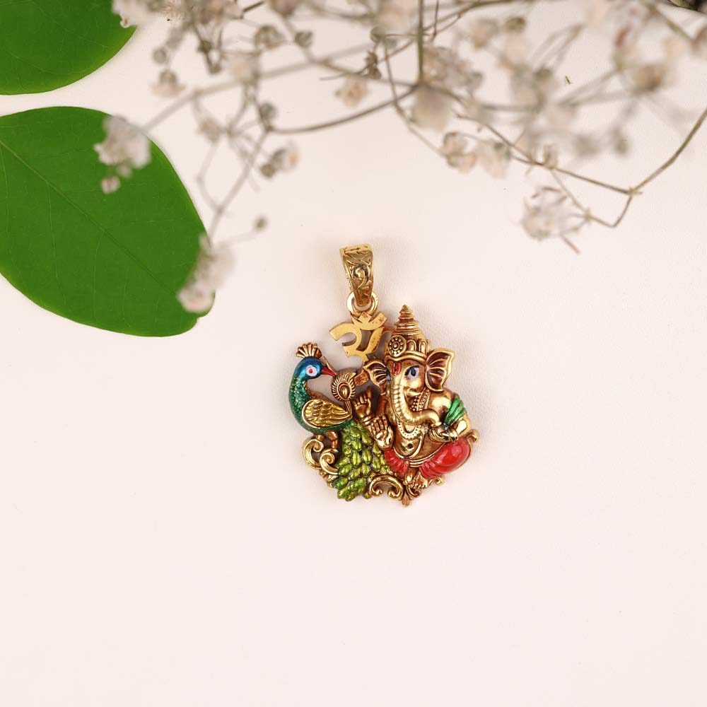 Elegant Silver God Pendant by Chaneira Jewels