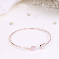 Enamel Rose Gold Kada Bracelet | Bridal, Daily and Function Wear