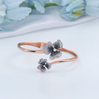 Enamel Rose Gold Kada Bracelet | Elegant Kada for Women| Modern