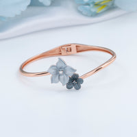 Enamel Rose Gold Kada Design | Stylish Kada Design
