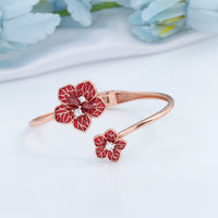 Enamel Rose Gold Kada | Festive Kada Collection