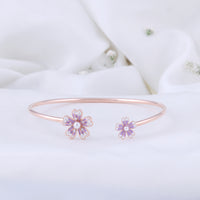 Enamel Rose Gold Kada | Premium Kada for Women|Daily Wear