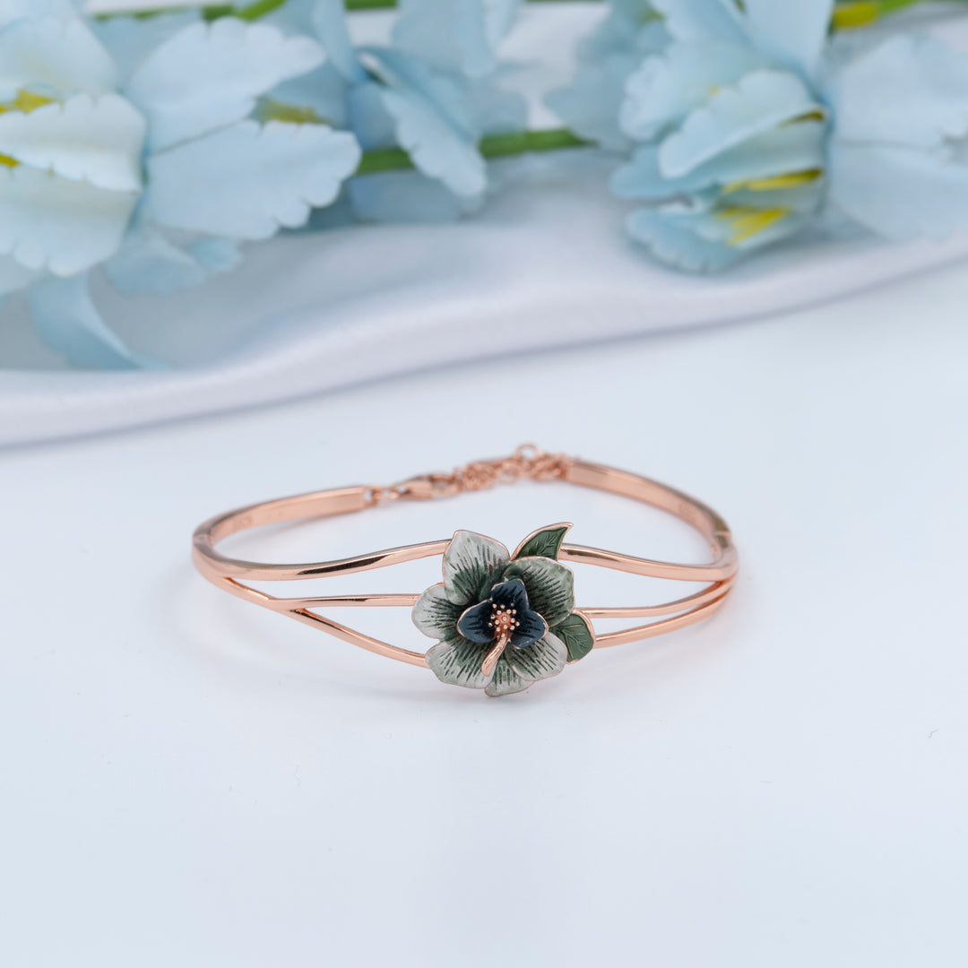 Enamel Rose Gold Kada | Traditional and Modern Kada