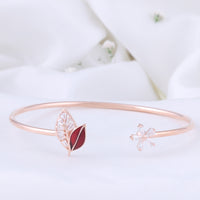 Enamel Rose Gold Kada for Festive Styling | Chaneira Jewels
