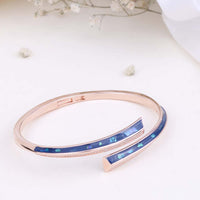 Enamel Rose Gold Kada for Indo-Western Styling | Chaneira Jewels