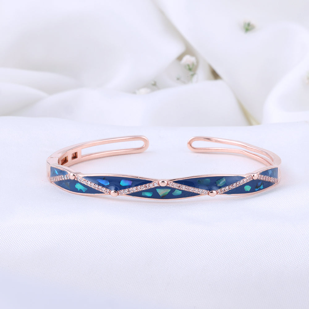 Enamel Rose Gold Kada with enamel | Women Jewellery||Styles