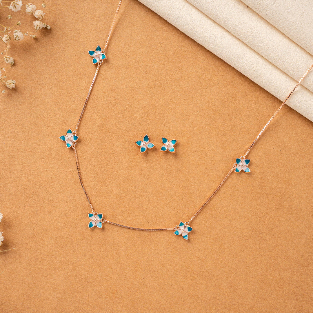 Enamel Rose Gold Silver Chain Design| Styles
