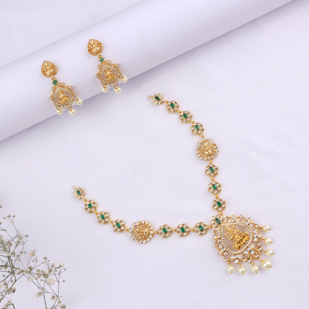 Ethnic CZ Nagas Necklace for Women| Functional Wear