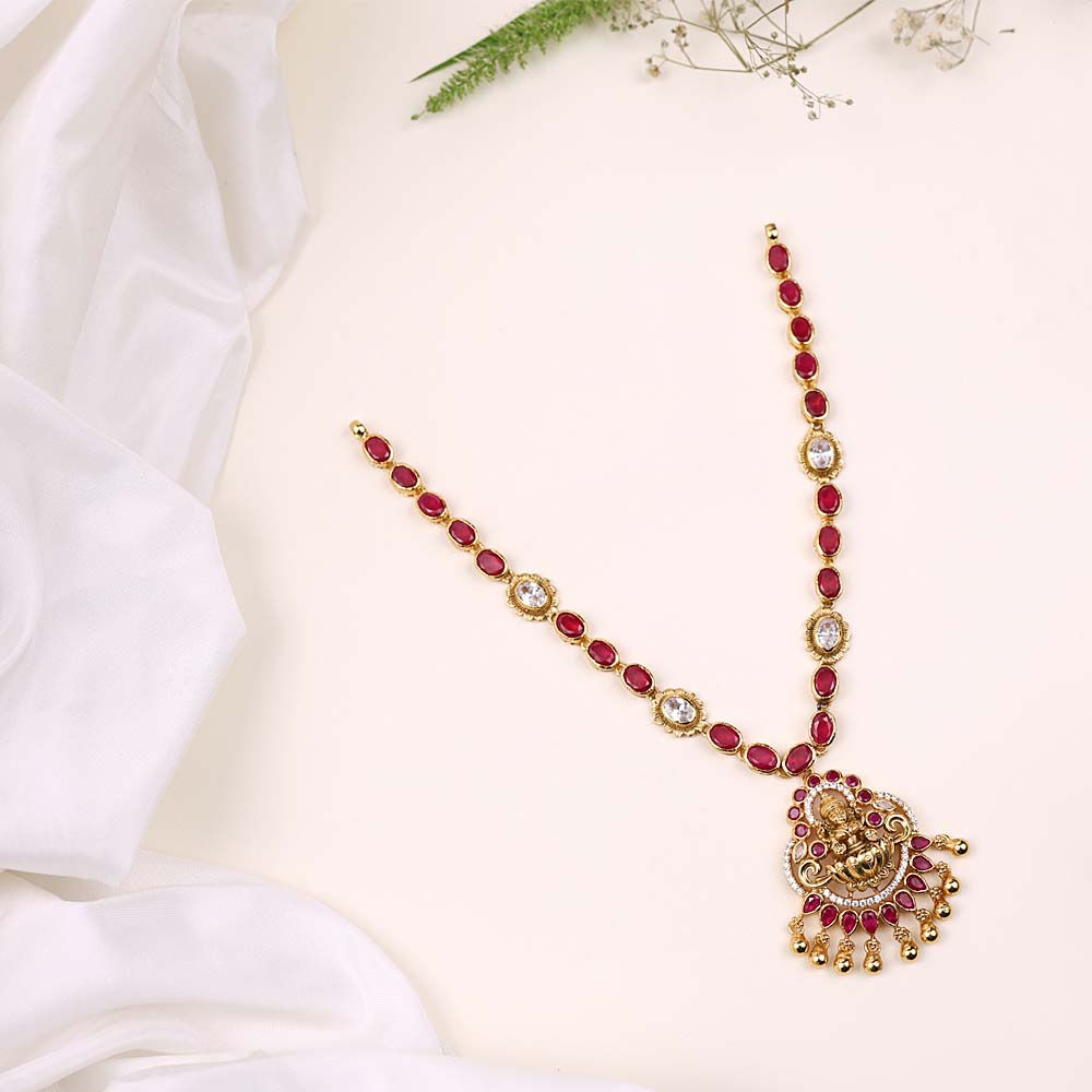 Ethnic CZ Nagas Necklace for Women| Temple Wear