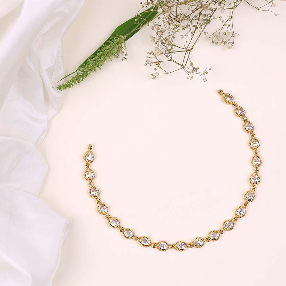 Ethnic CZ Necklace for Women| Minimalist