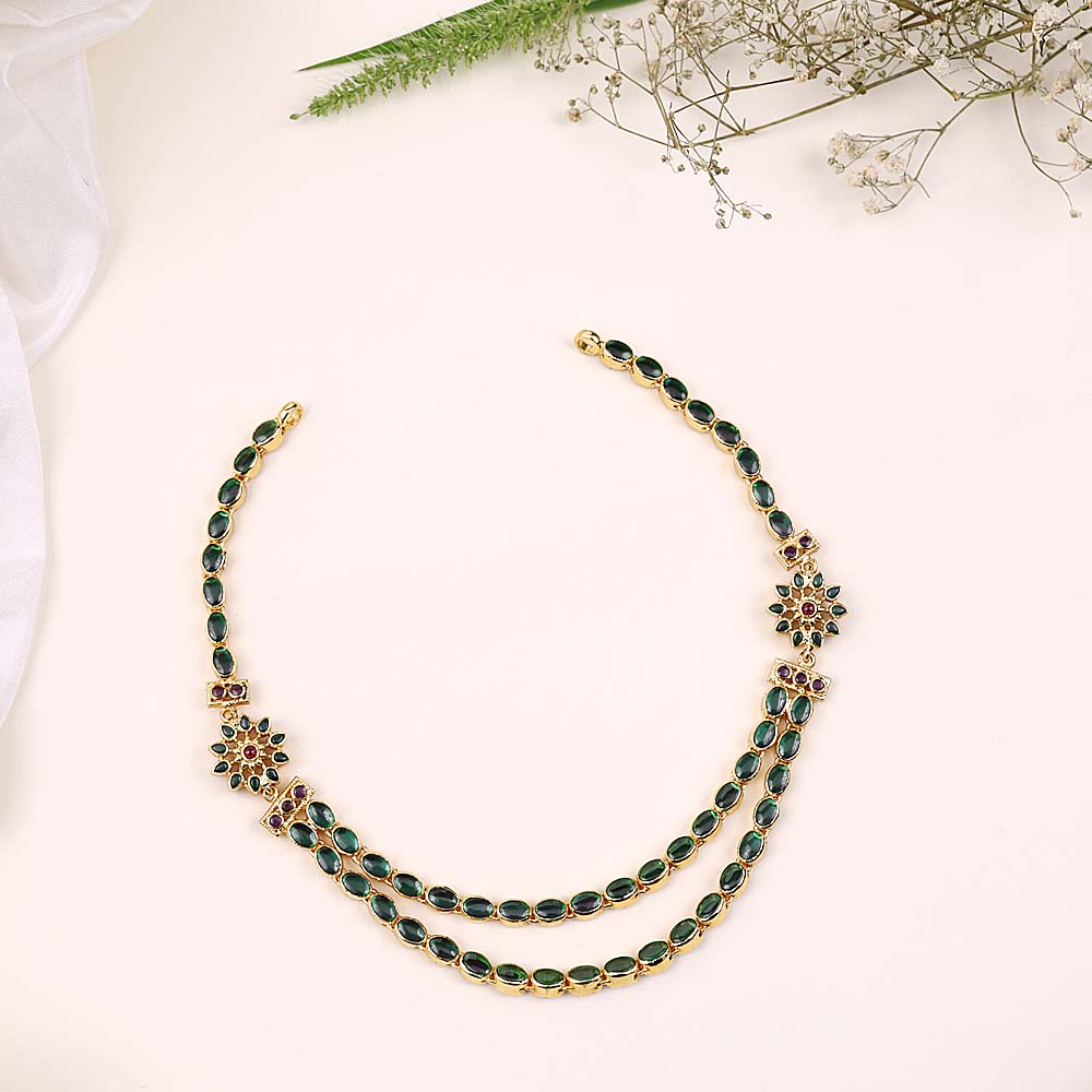 Ethnic CZ Stone Necklace for Women| Traditional