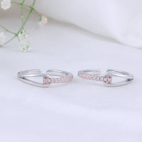 Fine Finish Two Tone Toe Ring for Women//Party Wear