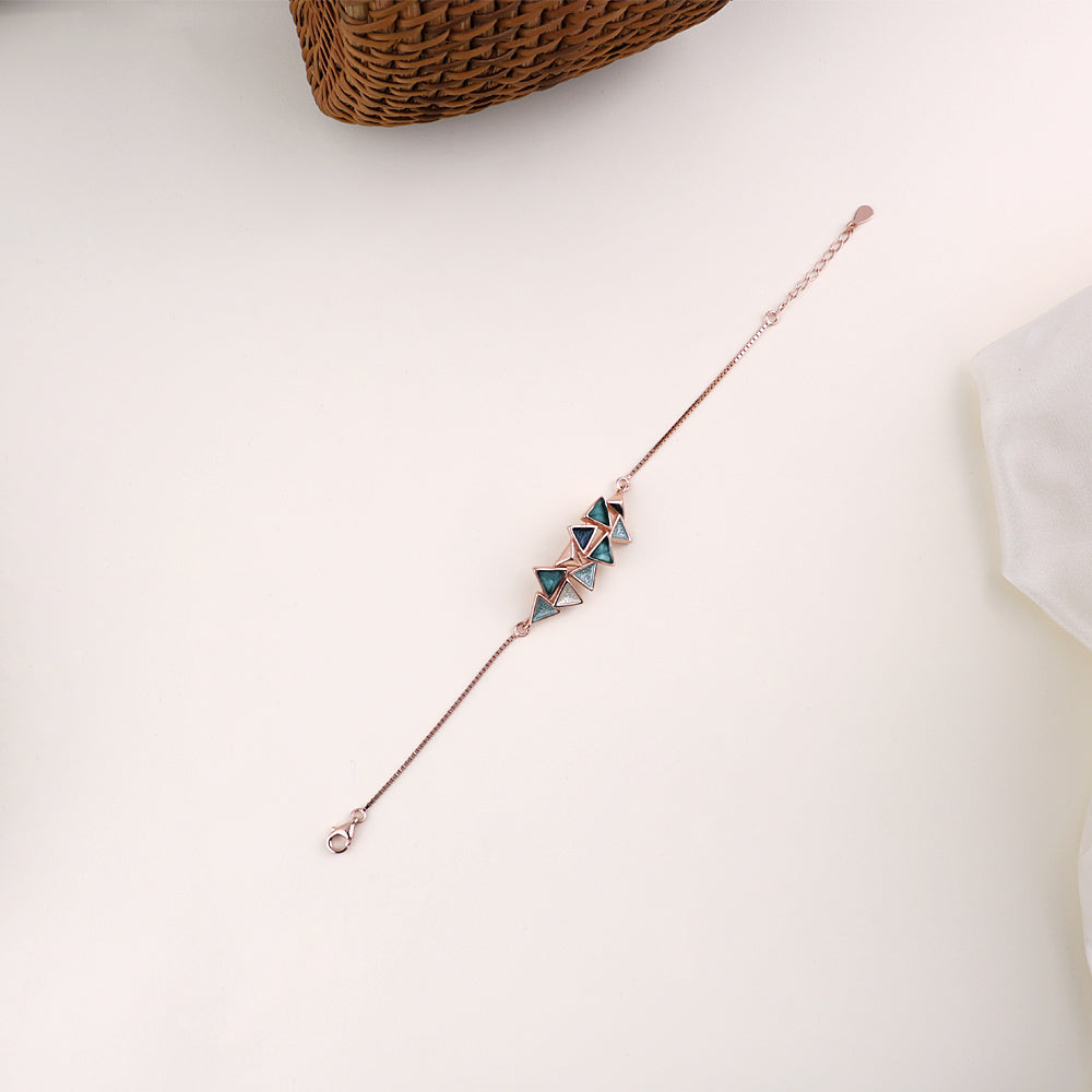Fine Rose Gold Enamel Bracelet Design| Styles