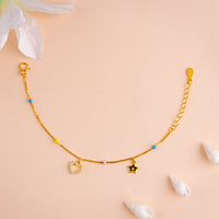 Function Wear Gold plated Baby Charms Bracelet