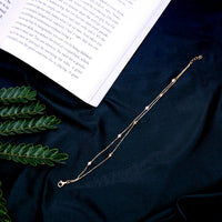 Gold Plated 2 Layer Bracelet for Women| Party Wear