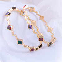 Gold Plated Diamond Setting Bangle Jewellery for Women| Styles