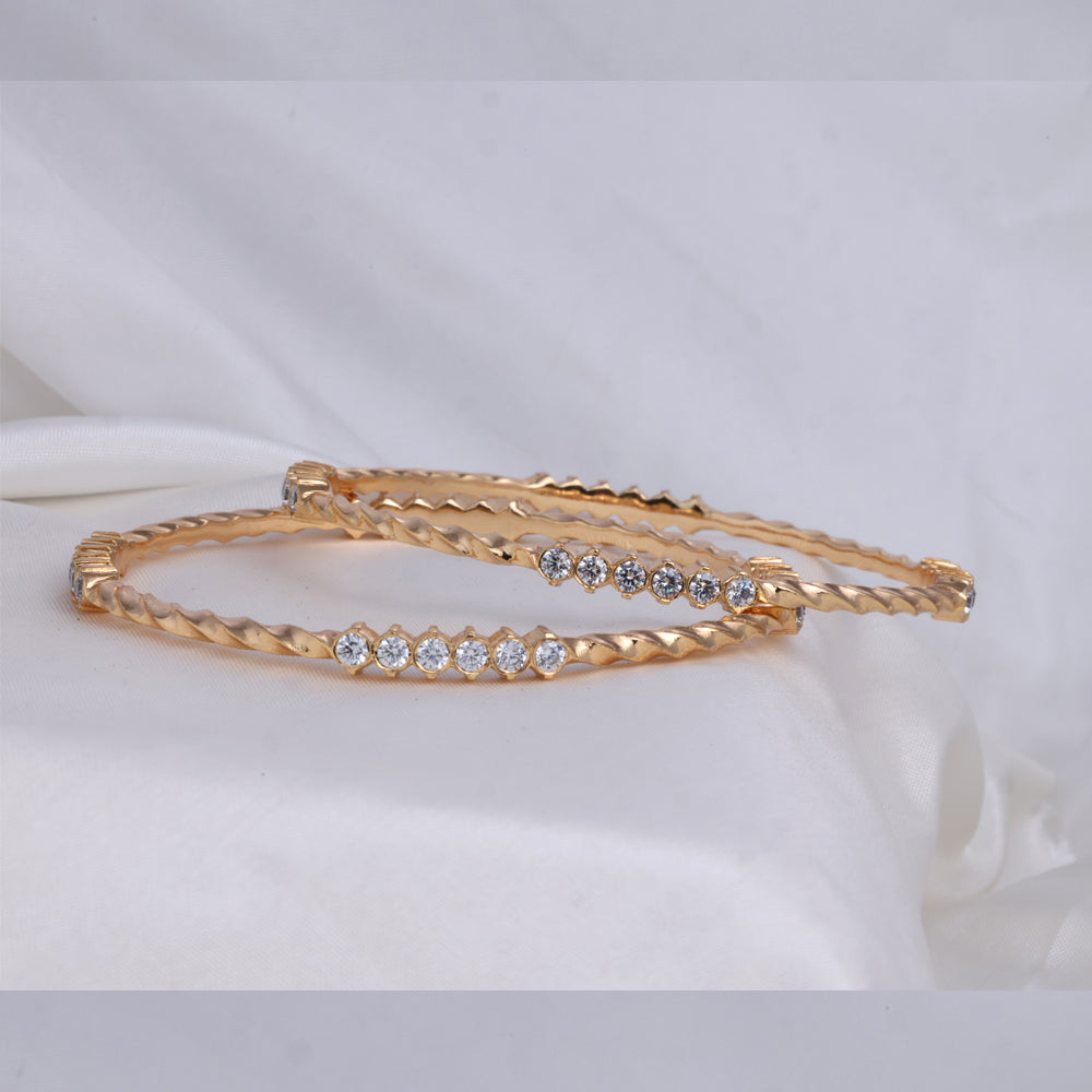 Gold Plated Diamond Setting Bangle Online | Coimbatore Chennai| Festival Wear