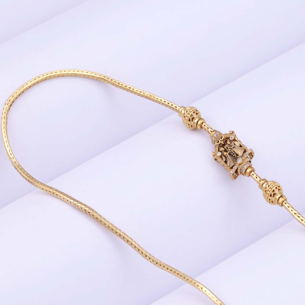 Gold Plated Mugappu — Chain Style Regular Wear
