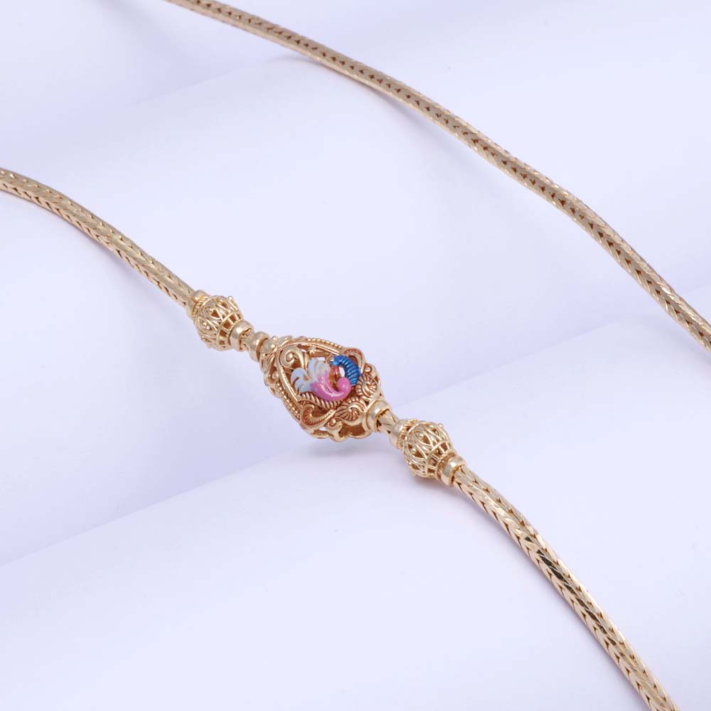 Gold Plated Mugappu Chains for Bridal Looks