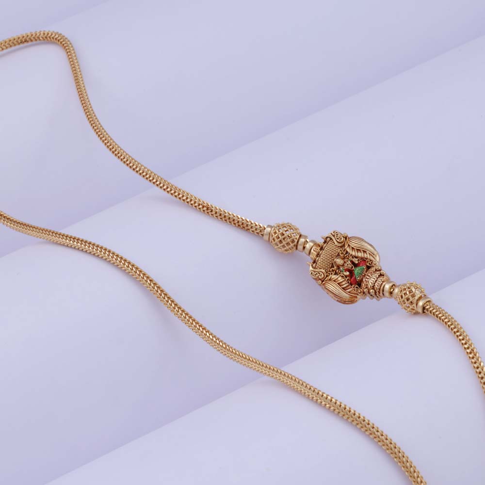 Gold Plated Mugappu Chains for Ladies