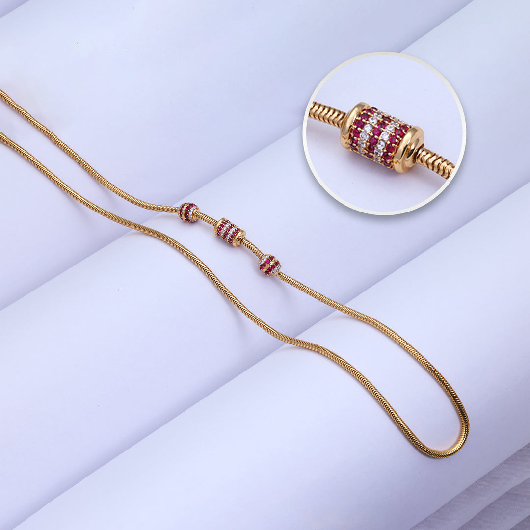 Gold Plated Mugappu — South Indian Look