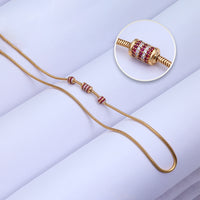 Gold Plated Mugappu — South Indian Look